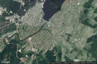 Vue aérienne de Belaya Kholunitsa