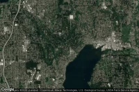 Vue aérienne de Lake Forest Park