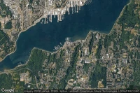 Vue aérienne de Port Orchard