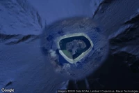 Vue aérienne de Swains Island