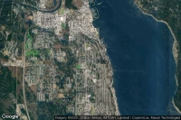Vue aérienne de Campbell River