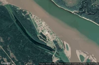 Vue aérienne de Fort Simpson