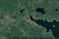Vue aérienne de Mahone Bay