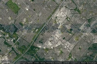 Vue aérienne de Mississauga