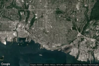 Vue aérienne de North Vancouver