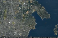 Vue aérienne de Oak Bay