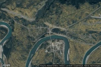 Vue aérienne de Pelly Crossing