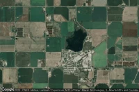 Vue aérienne de Picture Butte