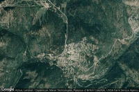 Vue aérienne de Rossland