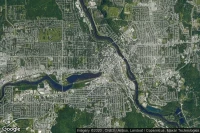 Vue aérienne de Sherbrooke