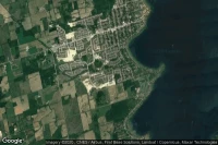 Vue aérienne de Simcoe Beach