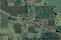 Vue aérienne de Wapella