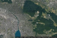 Vue aérienne de Zürich / Fluntern