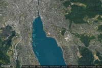 Vue aérienne de Zürich / Seefeld