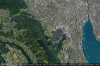 Vue aérienne de Zürich