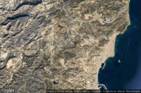 Vue aérienne de Carboneras
