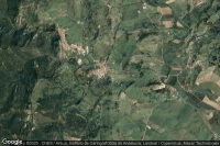 Vue aérienne de Jimena de la Frontera
