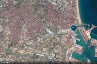 Vue aérienne de Valencia