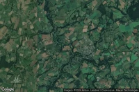 Vue aérienne de Plouguenast-Langast