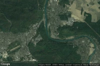 Vue aérienne de Samoreau