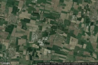 Vue aérienne de Gadesco-Pieve Delmona