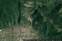 Vue aérienne de Castello del Matese