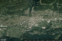 Vue aérienne de Sondrio