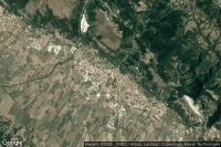 Vue aérienne de Gubbio