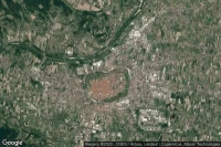 Vue aérienne de Lucca