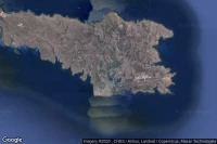 Vue aérienne de Lampedusa e Linosa