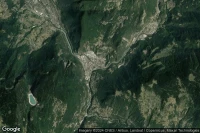 Vue aérienne de Moûtiers