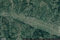 Vue aérienne de Viseu de Jos