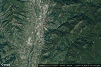 Vue aérienne de Curtea de Arges