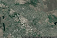 Vue aérienne de Kostyantynivka