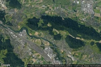 Vue aérienne de Oetwil an der Limmat
