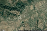Vue aérienne de Chelopech
