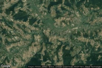 Vue aérienne de Wielopole Skrzyńskie