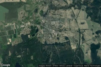 Vue aérienne de Złocieniec