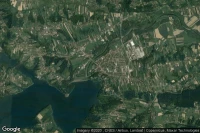 Vue aérienne de Dobczyce