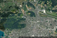 Vue aérienne de Klagenfurt
