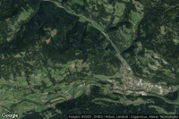 Vue aérienne de Murau