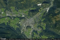 Vue aérienne de Bad Ischl