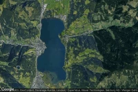 Vue aérienne de Zell am See