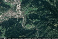 Vue aérienne de Bruck an der Mur