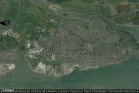 Vue aérienne de Canvey Island