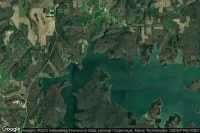 Vue aérienne de Patoka Reservoir Landing Area