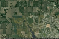 Vue aérienne de Summer Hill Farm