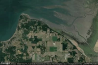 Vue aérienne de Camano Island