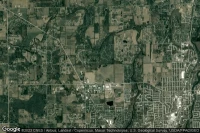 Vue aérienne de Covered Bridge Fields