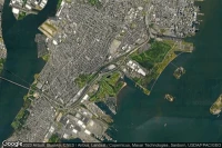 Vue aérienne de Liberty National Golf Club